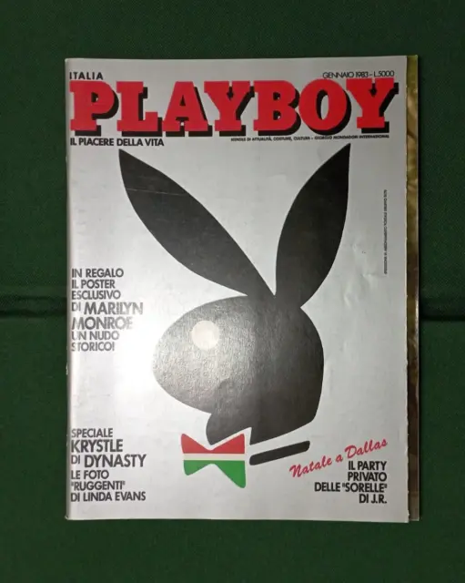 Playboy Rivista Gennaio 1983 Krystle Di Dynasty/Landers Perfect Magazine N°713