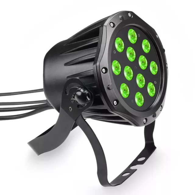 Projecteur PAR TRI LED 12x3W RGB IP65 noir Cameo