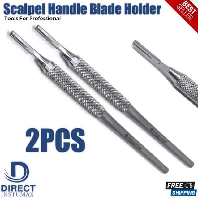 Surgical Blades BP handle Scalpel Handle #3 Medical Dental blade holder 2PCS