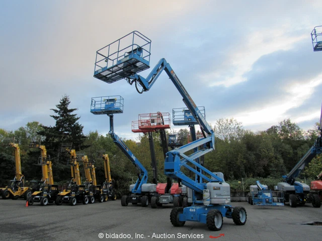 2013 Genie Z-60 34 60' 4WD Articulating Boom Lift Man Aerial Platform