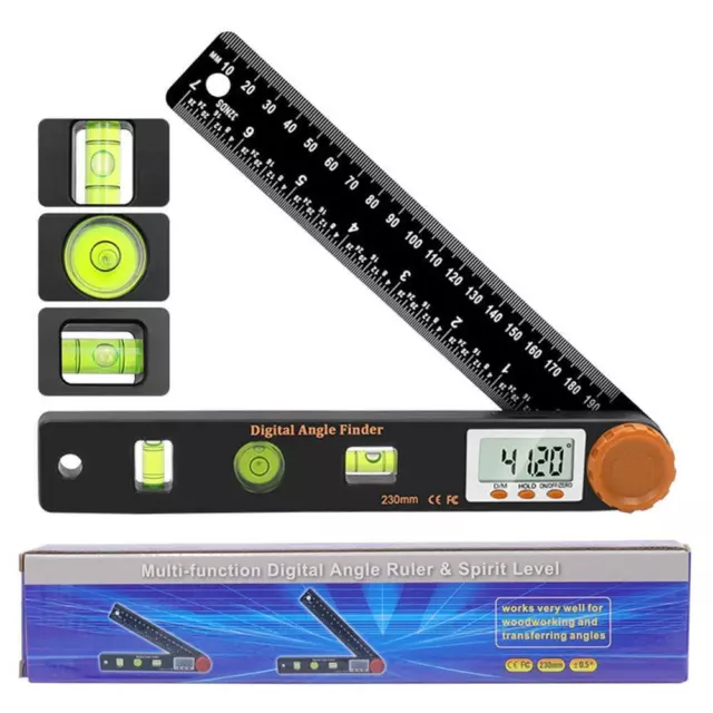 4in1 digital display Angle ruler Level gauge measuring A3 New tool Z2V7 2