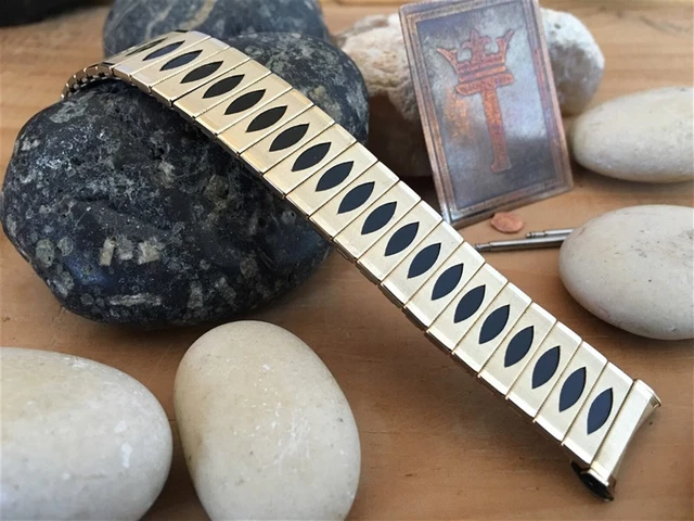 Gold Filled 11/16" 1960s Premium New Old Stock Expansion Vintage Watch Band nos