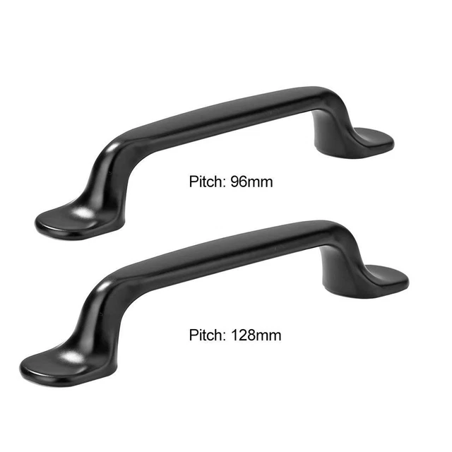 Zinc Alloy Black Cabinet Handle Kitchen Door Pulls Drawer Knobs Furniture Supply 2