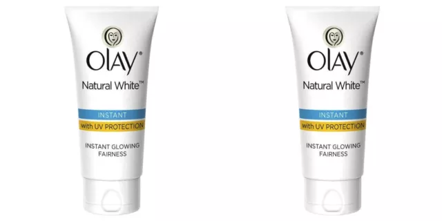 Olay Natural White Aura Light Instant Glowing Fairness Cream 2x 20g Envío...