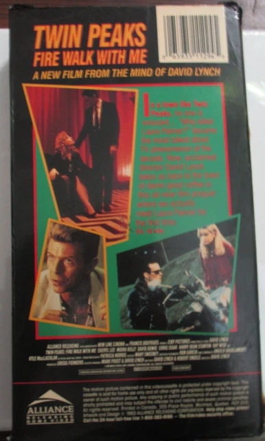 TWIN PEAKS FIRE Walk with Me VHS 1992 rare $44.00 - PicClick CA