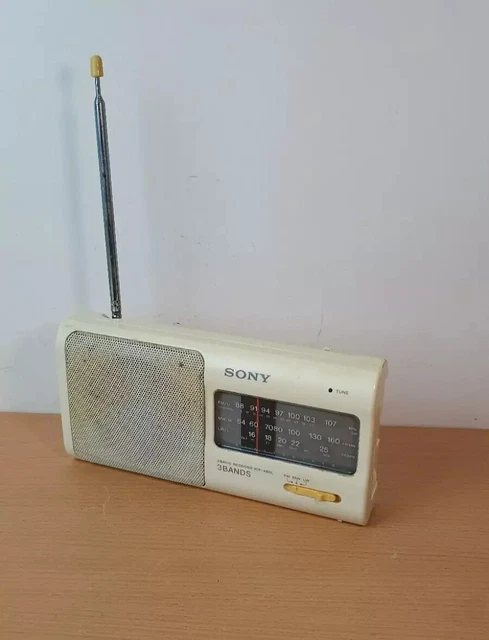 SONY ICF-480L PORTABLE Radio 3 Bands FM MW LW TRI Band Battery Powered EUR 12,64 - FR