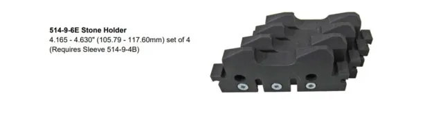 514-9-6E Stone holder (require 514-9-4B) fits Rottler HP7A HP6A H85A set 4 pcs
