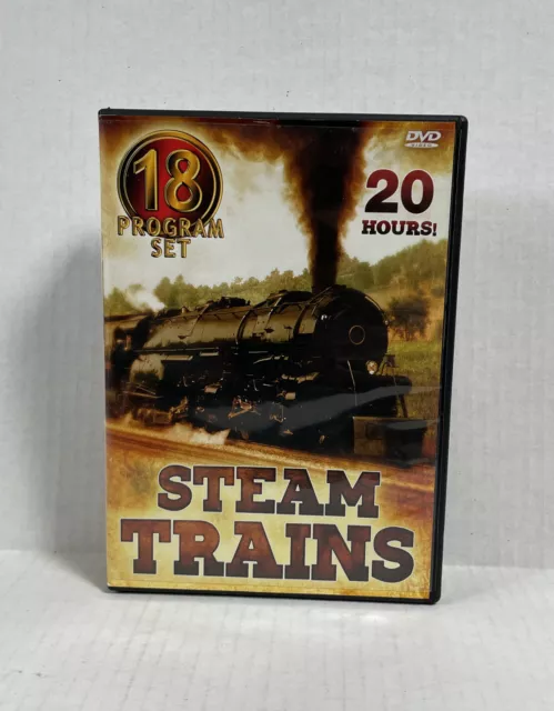 Steam Trains 18 Program Set - 20 Hours - 5 Double Sided Discs - DVD