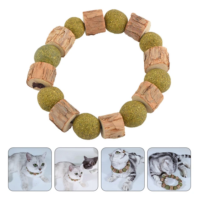 1 pieza Menta Natural Gato Masticar Palo Cuello Gato Encanto