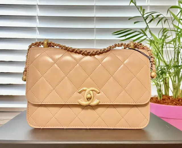 500+ affordable chanel beige bag For Sale, Bags & Wallets