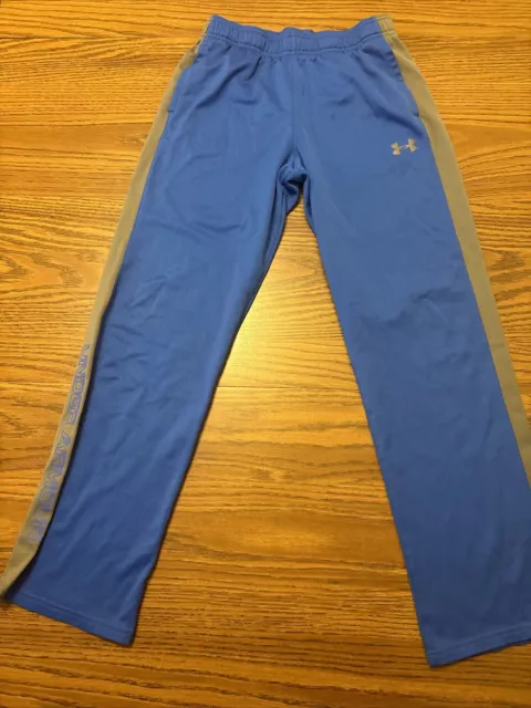 Under Armour Bright Blue and Gray Loose Fit Pants in Boys Size Youth Large