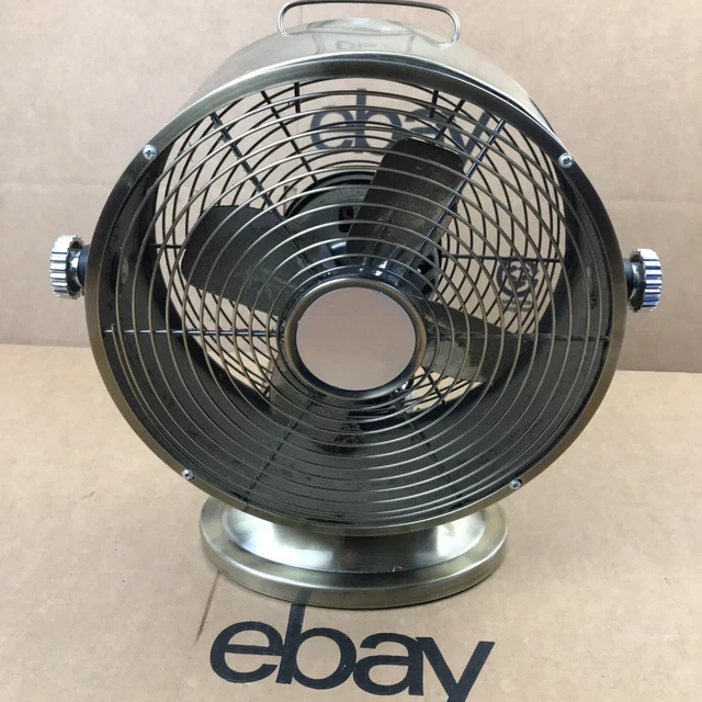 INDUSTRIAL RETRO STYLE Electric Fan FE20M 10" Switch Design light Blue