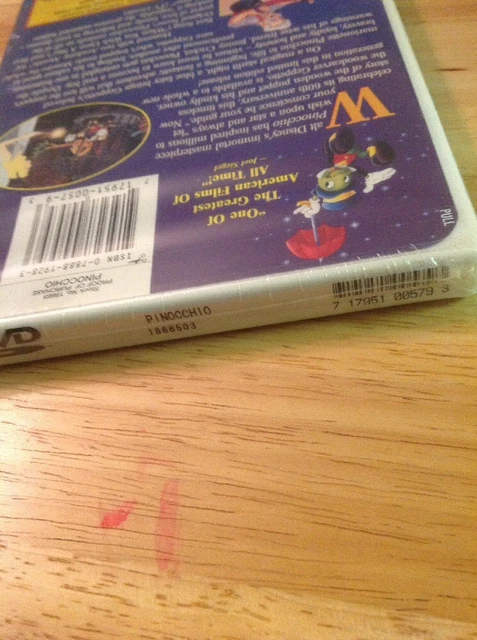Pinocchio (DVD,1999,Limited Issue)NEW Authentic DISNEY RELEASE Buena Vista stamp 5