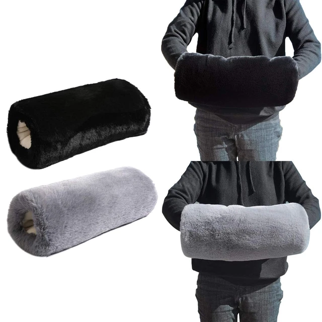 Coussin chauffant pour les mains, manchon en peluche, oreiller en peluche,