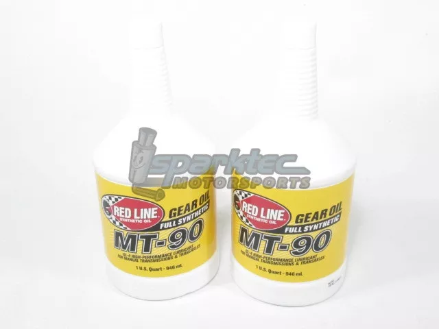 Red Line Sythentic MT-90 75W90 GL-4 Gear Oil Manual Trans (2 1-Quart Bottles)