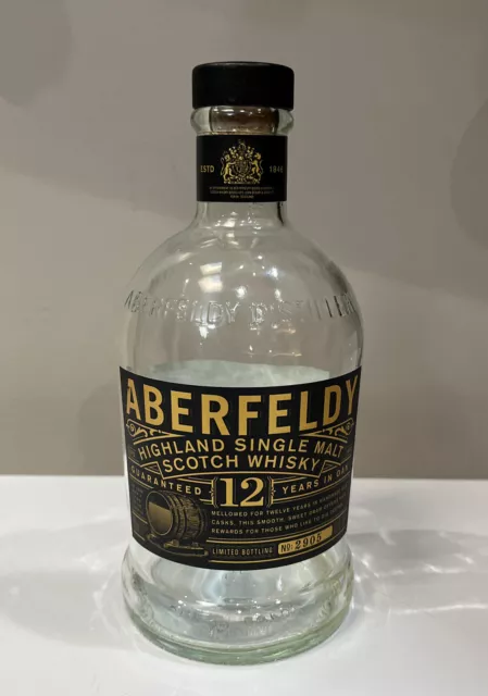 Aberfeldy 12 Year Single Malt Scotch Whisky EMPTY 750 mL Bottle