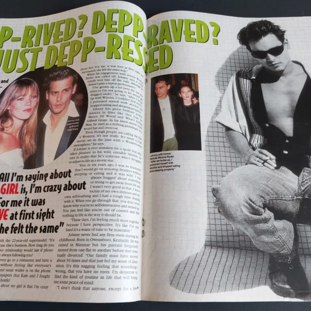 JOHNNY DEPP - RARE News Of The World SUNDAY Magazine (30 JUNE 1996) £12 ...