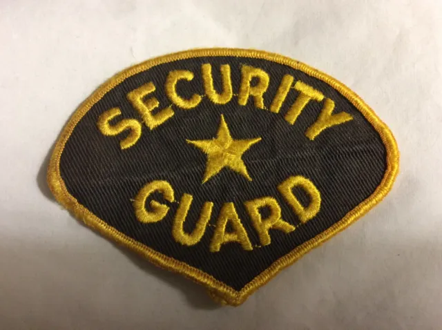 Vtg Security Guard Patch