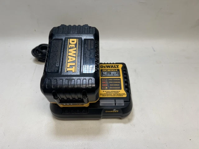 DEWALT DCB1104 12V & 20V Volt MAX Li-Ion Battery Charger / Battery