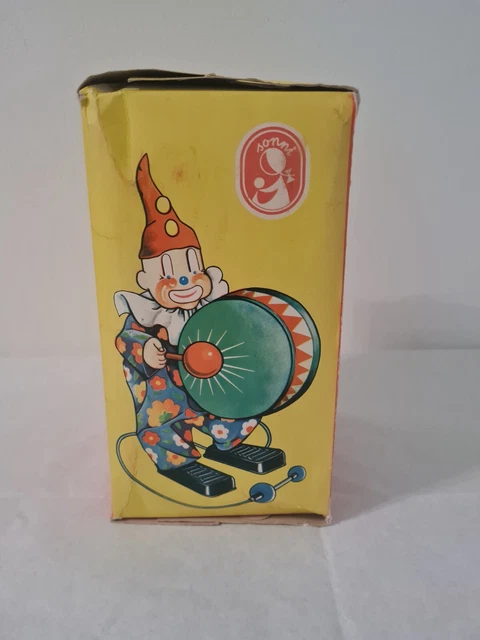 A Boxed Mid XX Century Sonni # 4032 Tinplate Circus Clown, a Tin Plate