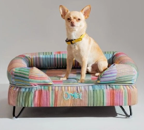 Omlet Bolster Dog Bed Cover - Pawsteps Electric Small