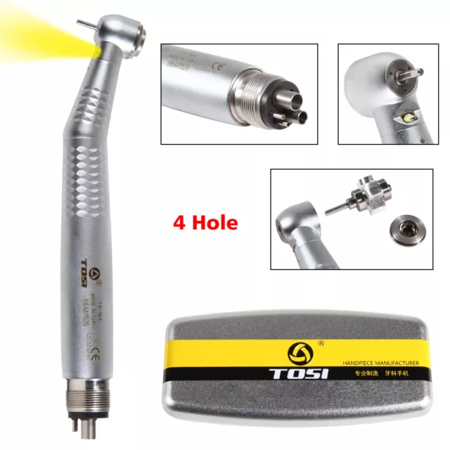 TOSI Dental High Speed Handpiece LED Fiber Optic E-generator Integrated TX-164B