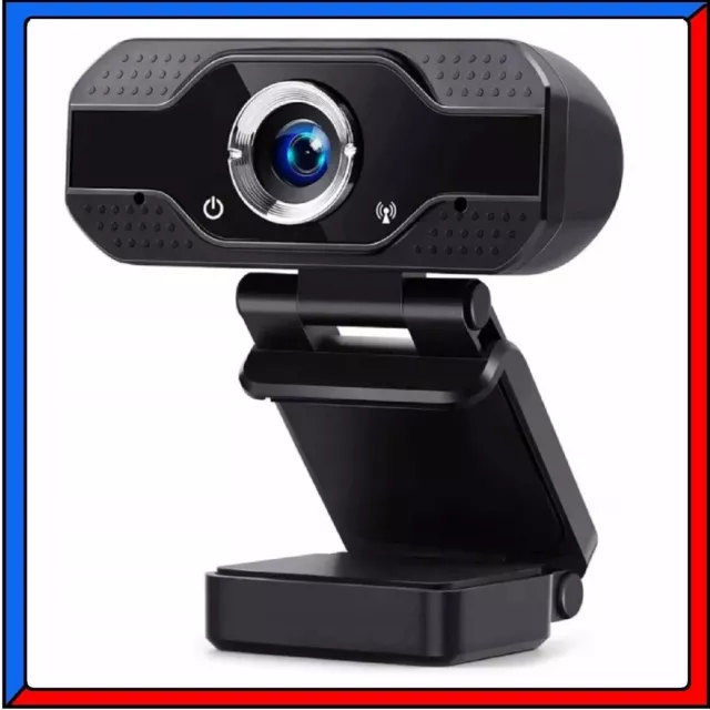 Webcam Full HD 1080p con Microfono per PC Fisso Computer Notebook USB Skype Zoom