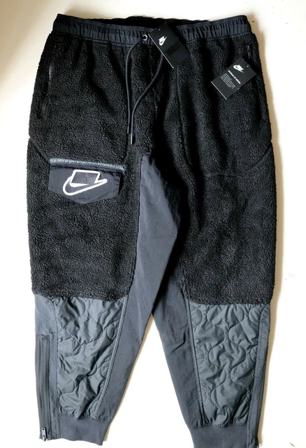 NIKE SPORTSWEAR SHERPA Fleece Men Trousers Pants Joggers Black Bv4607 010 2Xl 72.99 PicClick UK