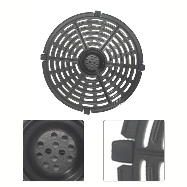 Padella Antiaderente Per Friggitrice Ad Aria - Vassoio Quadrato 24x25 Cm Con Paraurti In Gomma, Sostituzione Facile Per Piccoli Elettrodomestici