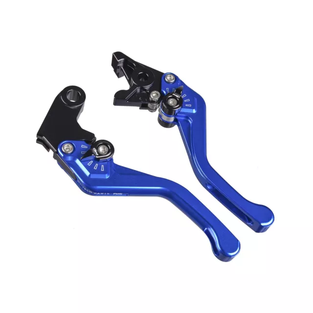 Bremshebel + Kupplungshebel Set v3 kurz blau Yamaha MT-09 Tracer ABS RN29 16