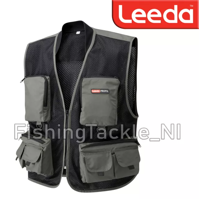 Leeda Profil Fly Vest - Lightweight Mesh Quick Drying Fishing Vest