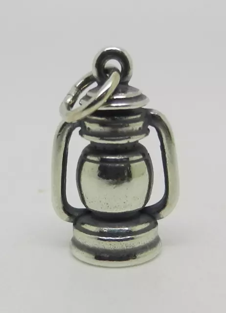 James Avery Retired Sterling Silver Camping Lantern 3D Charm - LB-C2368