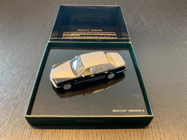 Minichamps 1/43 Bentley Arnage R RHD silver/black dealer edition n°BL387 rare