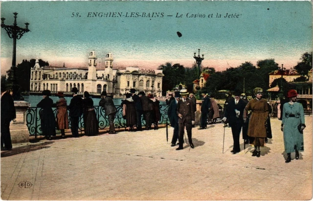 CPA Enghien les Bains Le Casino et la Jetee FRANCE (1332970)