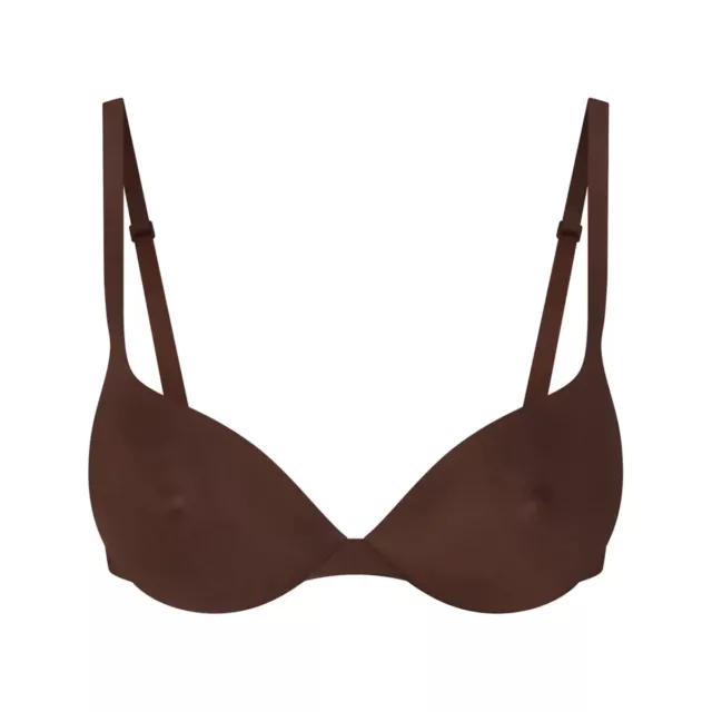 SKIMS ULTIMATE BRA NIPPLE PUSH-UP BRA Cocoa 38D BRAND NEW SOLD OUT $149 ...
