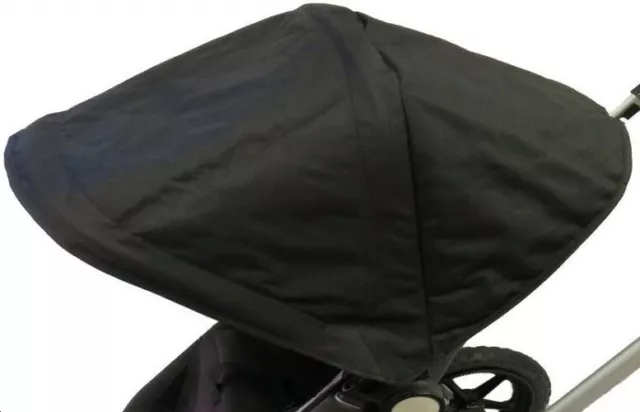 Black Canopy Sun Shade Black Canvas Hood for Bugaboo Stroller Cameleon1 2 3 Frog