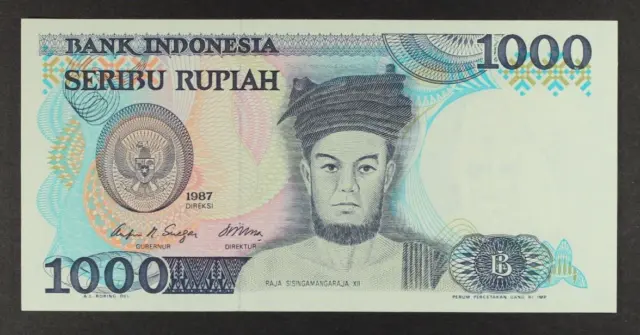 Indonesia 1000 Rupiah 1987 ... P-124 ... *UNC*