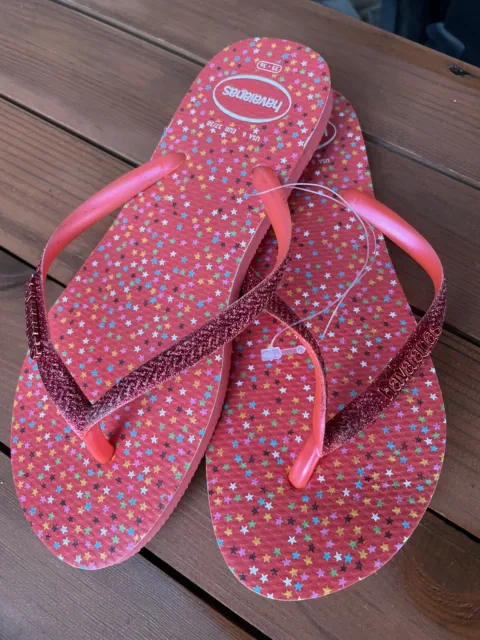 Havaianas "Slim Carnival" Pink Flip flops - Size 35 / /36