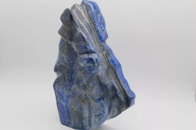 Lapislazuli Freie Form Skulptur poliert Dekoration Heilstein  7,58kg 3