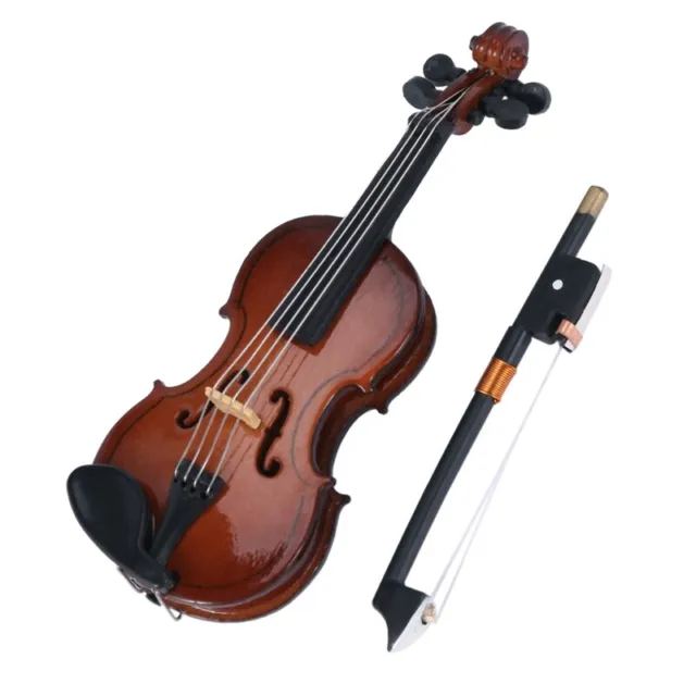 2X(Cadeaux Violon Musique Instrument miniature Replique avec etui,8 x 3cm Y1V9)