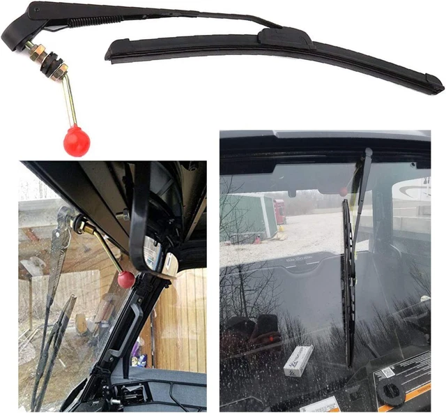 UTV Manual Wiper Hand Operated Windshield Wiper for Polaris Ranger 570 800 900 1