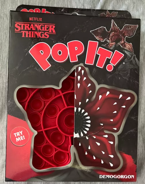 NEW Stranger Things Netflix Demogorgon Fidget Pop-it Pop It Toy Sensory Game