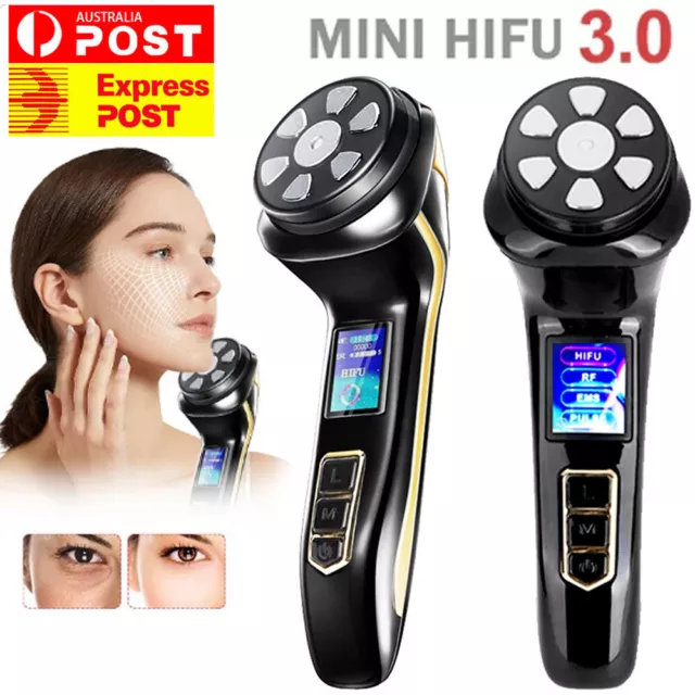 Mini HIFU RF Ultrasonic Anti-aging Machine Wrinkle Removal Face Lifting Portable