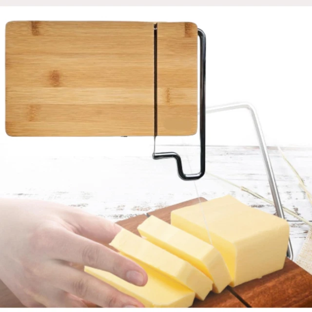 LUXURY CHEESE SLICER Board With Wire Wood Cheese Cutting Slicer Board ...
