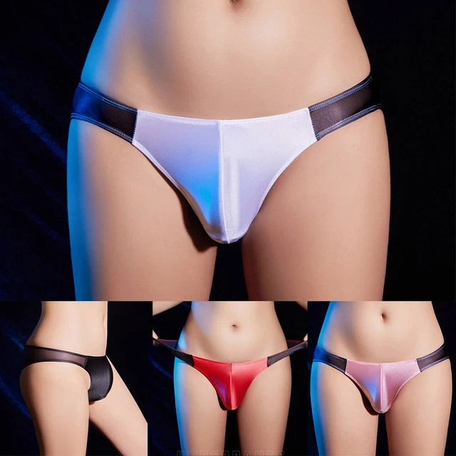 String Homme Avec Pochette Bombée - Maille Effet Transparent - 65% Polyester, 35% Spandex - Neuf Avec étiquette