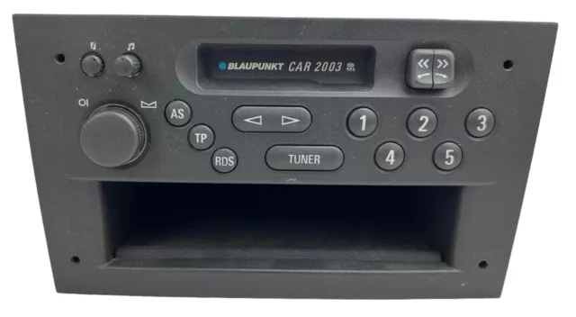 MC Autoradio Blaupunkt Car 2003 Opel GM 09115095 UN5 Kassetten Radio UNGETESTET