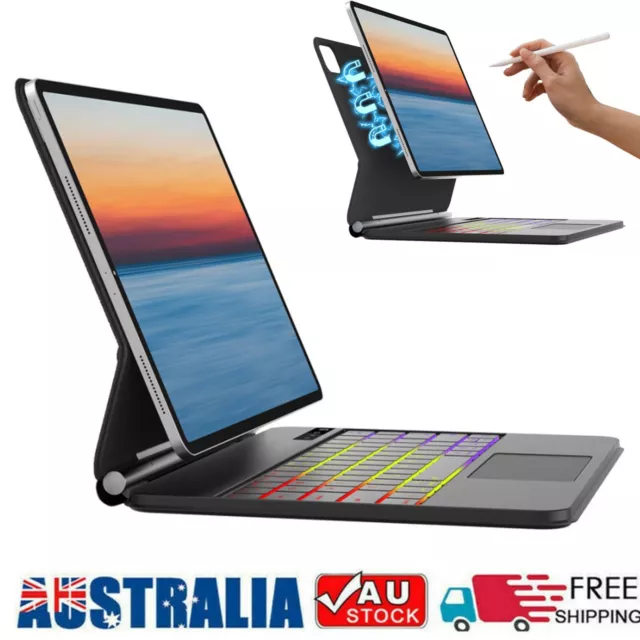 Magic Keyboard Case For iPad  Pro 12.9" 3/4/5/6th Gen 2022 Bluetooth Touchpaad