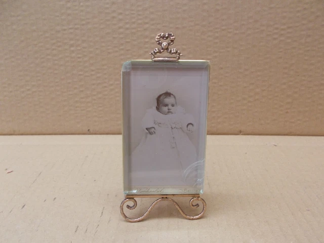 Petit Cadre Photo Clip Métal Argenté - Format 21x - Stock Vintage Invendu