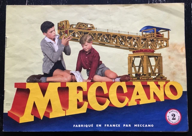 Meccano: cartonnage boite Meccano basic N°2 réf 030402 de 8