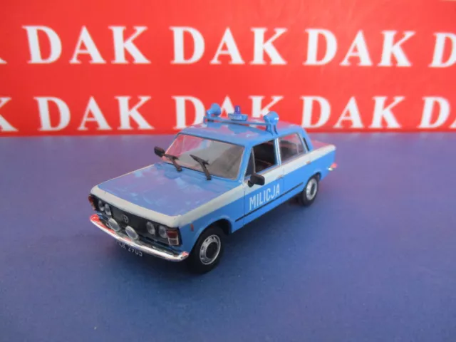 Die cast 1/43 Modellino Auto Polizia Police Fiat 125P Milizia polacca by Ist